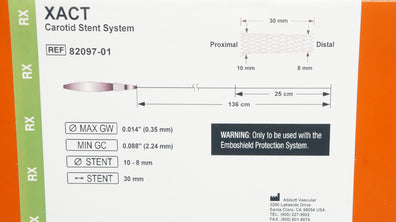 Abbott 82097-01 XACT Carotid Stnt System 10-8mm x 30mm (x)